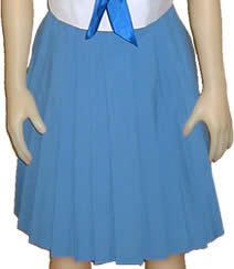 DSN01ドール専用 夏セーラー用水色スカート